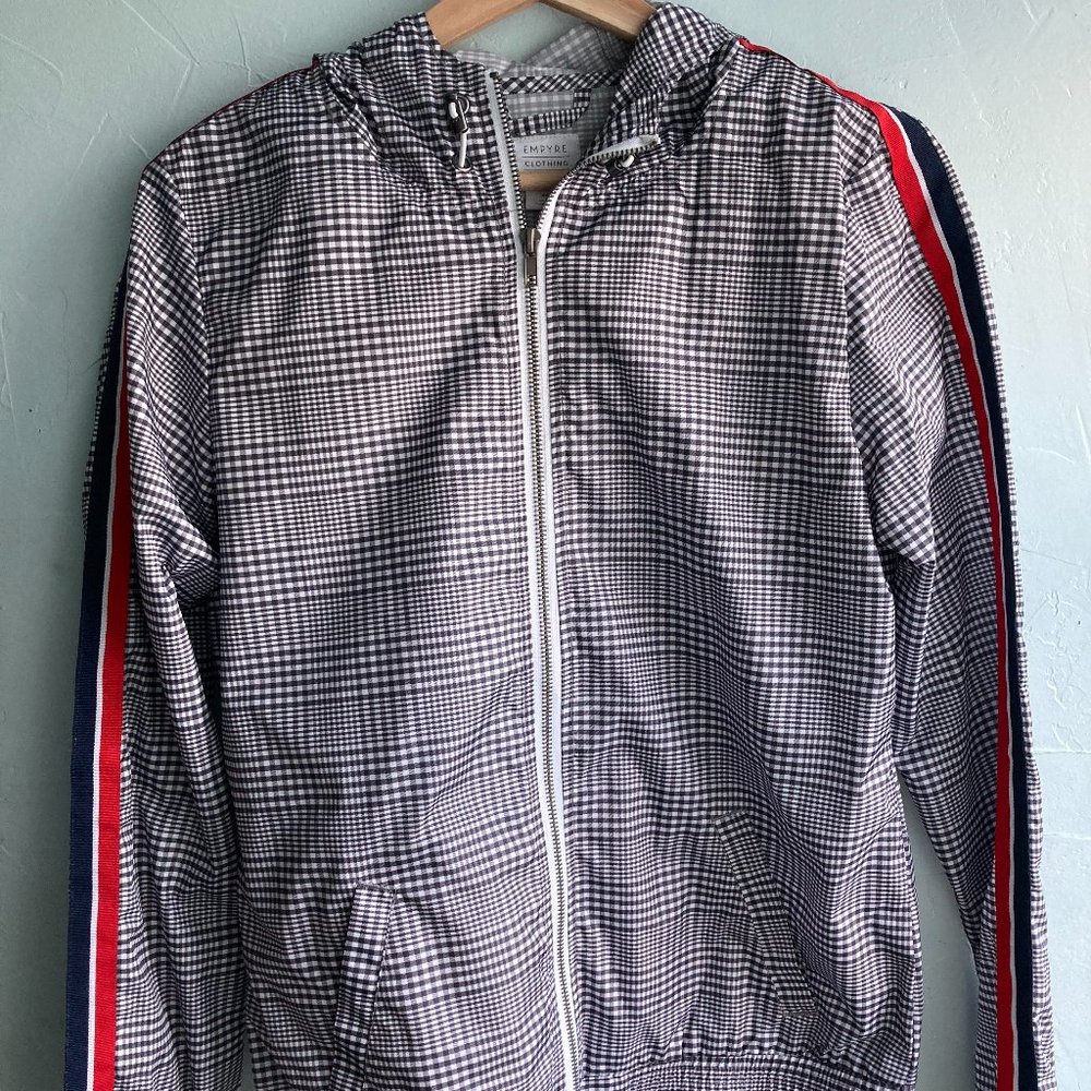 Women's Plaid Windbreaker Jacket